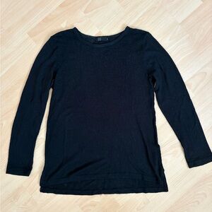 Black Crew Neck Women's Lightweight Sweater Sz Small